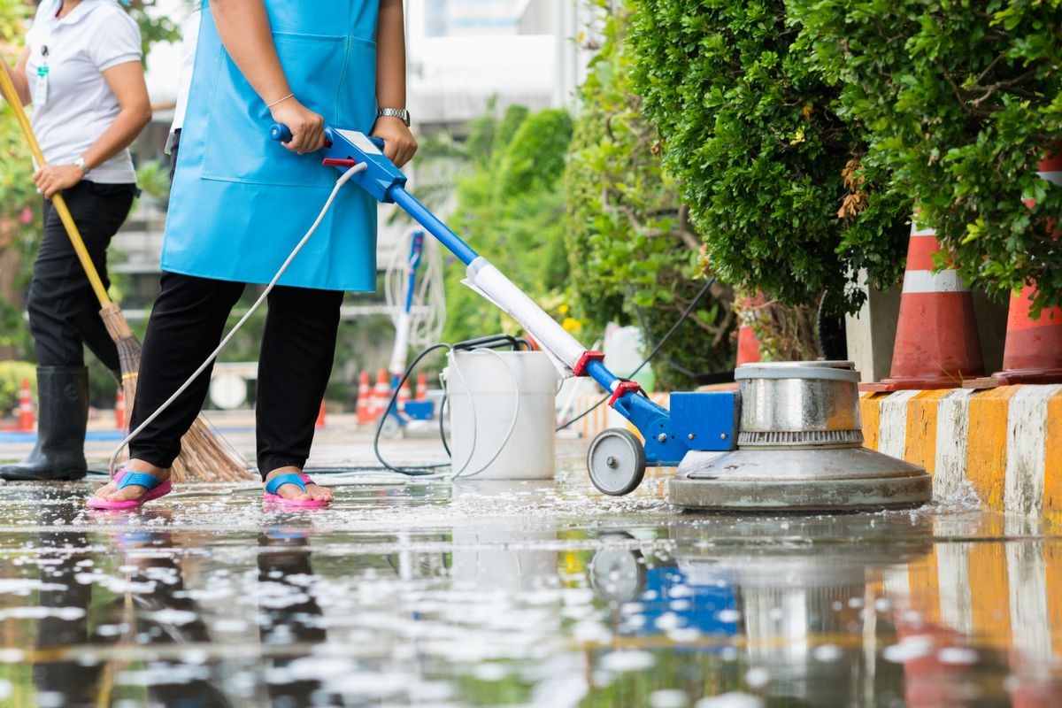 Floor Care and Maintenance - Scrubbing Service